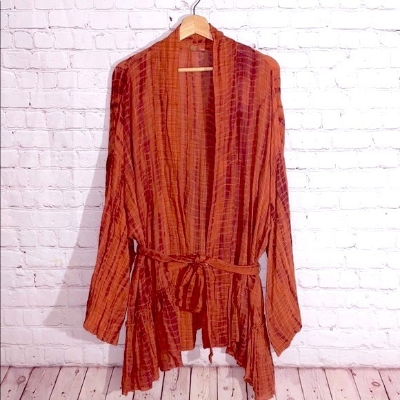 NWT Free People One Sasha‎ Tie-Dye Kimono - Picture 1 of 9